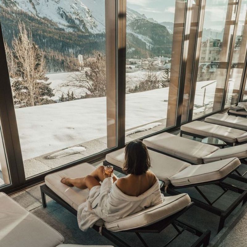 Unwind in the spa with serene views and luxurious treatments after a day on the slopes.